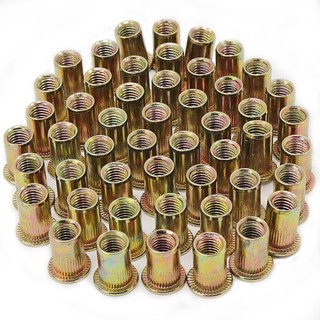 50 x m6 nutserts đinh tán hạt mặt bích mù rivnuts thép mạ kẽm đai ốc nutsert