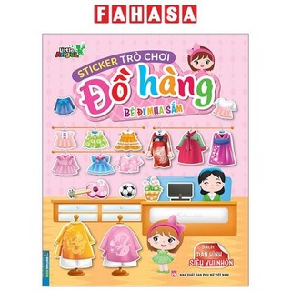 Sách sticker trò chơi đồ hàng - dán hình siêu vui nhộn - bé đi mua sắm