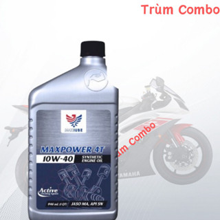  Nhớt tổng hợp MAXLUBE MAXPOWER 10W40 dành cho xe số côn tay - Nhập khẩu Mỹ 