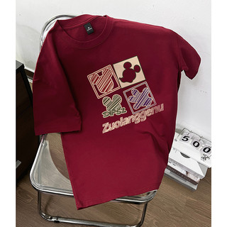 Fashmily 100% Cotton Mùa Hè Plus Size Nữ Áo Phong Cách Hàn Quốc In Hình Độc Đáo Đồ Họa Tay Ngắn Nam Unisex Rời Quá Khổ Tee