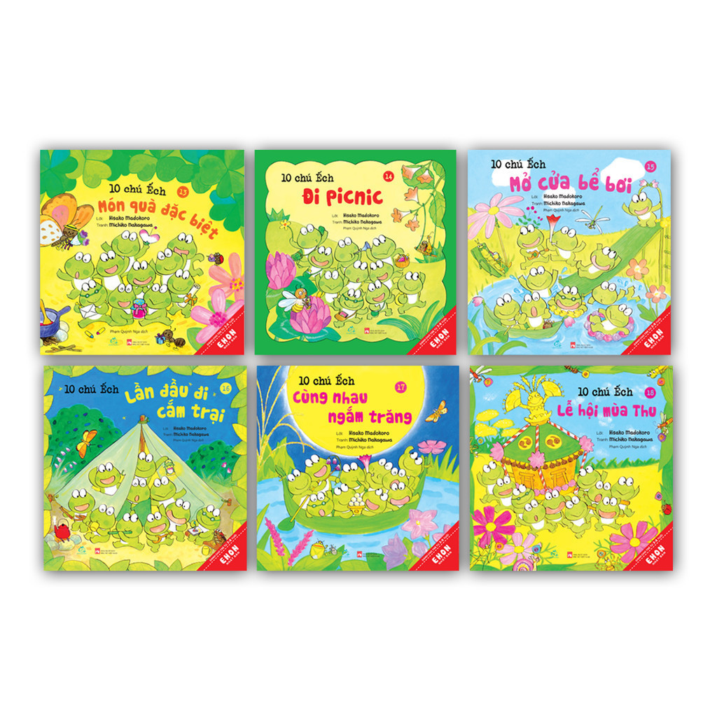 Sách - Combo 10 chú ếch Phần 3 ( Tập 13 - 18 ) - Quảng Văn