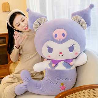 Kuromi Đồ chơi sang trọng Búp bê sang trọng dễ thương anak patung kuromi đồ chơi mềm mại búp bê giai điệu búp bê kuromi dễ thương Búp bê giai điệu nàng tiên cá Đồ chơi sang trọng Gối ngủ búp bê Quà tặng sinh nhật Nữ K2