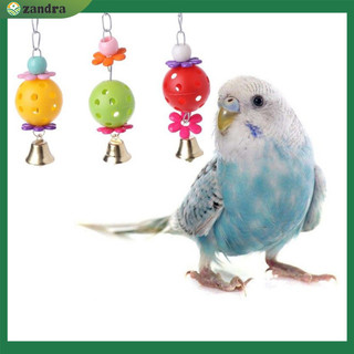 Thú Cưng Vẹt Chim Cắn Leo Nhai Đồ Chơi Chuông Xoay Lồng Treo Cho Cockatiel Parakeet Vẹt Thú Cưng