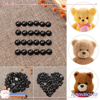 Bộ 100 gấu bông mắt đen 3-12mm dùng làm thú nhồi bông/ gấu bông diy