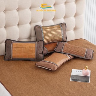 Vỏ gối trúc sợi mây, vỏ gối tre điều hoà cao cấp thoáng khí mát lạnh cho mùa hè (KT 30x50cm)