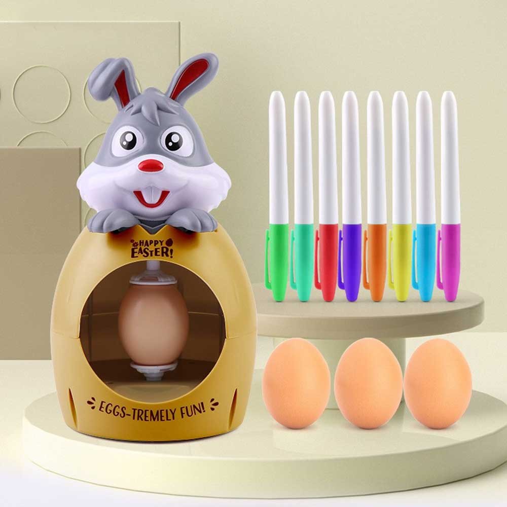 Easter Egg Decoration Kit Bunny Egg Spinner Painting Machine ​Lathe Gift Kids