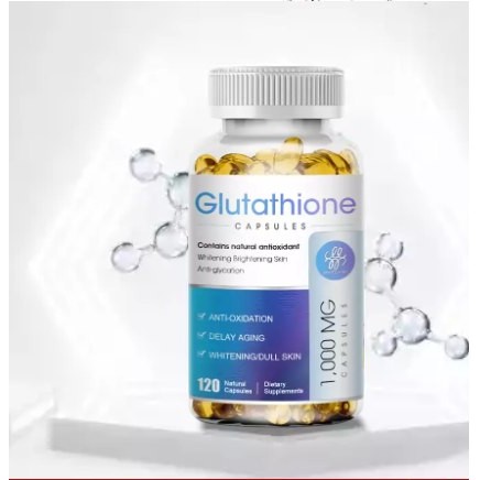 Viên uống GLUTATHIONE CAPSULES hỗ trợ V1, mờ thâm hộp 120 viên - HTshop