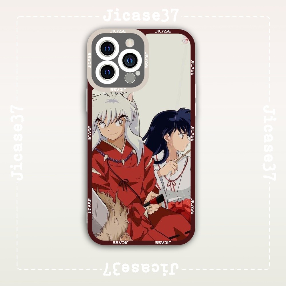 Ốp lưng iPhone Cạnh Vuông Samsung Xiaomi Oppo Chủ đề anime Inuyasha Khuyển dọa xoa