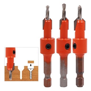 1pc Woodworking Hex Shank Countersink Drill Bit Salad Drill Step Drill Bit