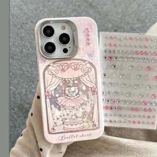 Ốp Lưng Cứng Tương Thích Với iPhone 11 12 12Pro 12ProMax 13 13Pro 13ProMax 14 14Pro 14ProMax 15 15Pro 15ProMax Vỏ Họa Tiết Váy Hồng