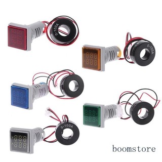 Bảng điều khiển led kỹ thuật số boom square mount ac 60 500v 100a vôn kế ampe kế màn hình kép