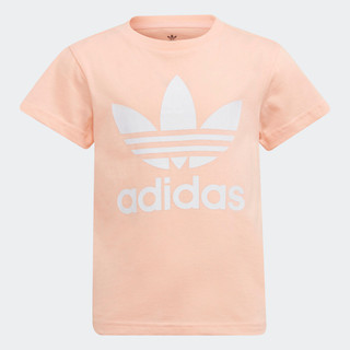 Adidas phong cách sống áo thun ba lá adicolor trẻ em hồng h25249