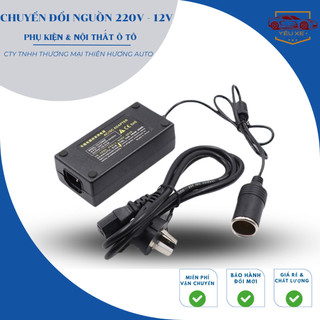Bộ chuyển đổi nguồn 220v sang 12v - đầu tẩu sử dụng cho máy hút bụi , máy bơm- bộ chuyển đổi 12v sang 220v - yêu xe +