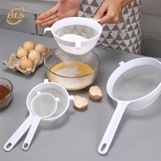 S / M / L / XL 4 Kích Thước Nhựa Cầm Tay Tròn Sàng Bột Có Khóa Cố Định Chống Trượt Nhà Bếp Đa Năng Sữa Đậu Nành Lọc Màn Hình Dụng Cụ