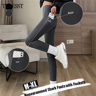 Quần Legging Thể Dục Nữ Mùa Hè Mỏng Quần Tập Yoga Eo Cao Co Giãn Tập Gym Leggins Có Túi Quần Thể Thao Push Up Quần Nữ