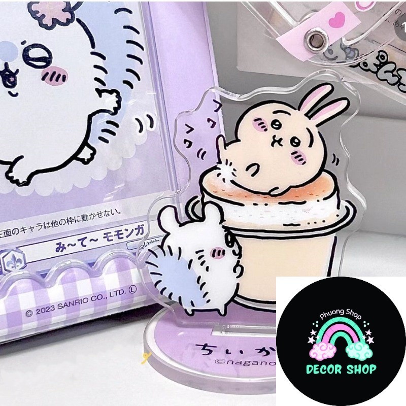 Chiikawa anime momonga uasagi kawaii Để Bàn Trang Trí Phòng