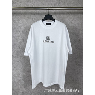 3R3G BALENCIAGA Real Shot Correct Version Classic PhantomBBDirect Injection Printed Short SleeveTT-shirt Simple Temperament Couple Short Sleeve