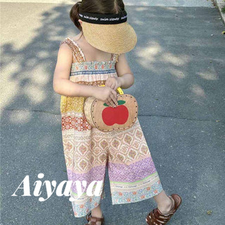 Aiyaya quần áo trẻ em Jumpsuit rời phong cách Hàn Quốc thời trang trẻ em