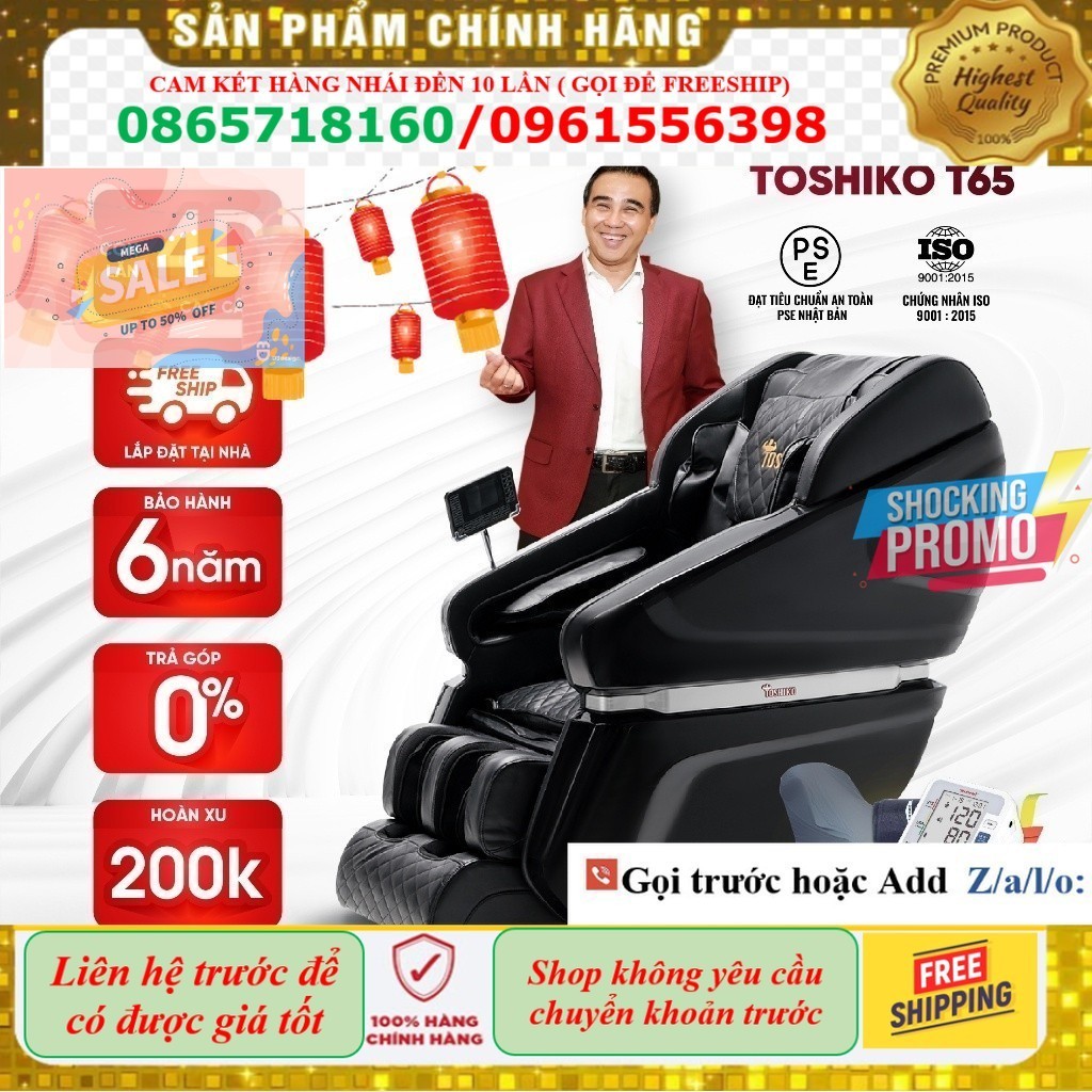 Kho Ghế massage toàn thân Toshiko T65