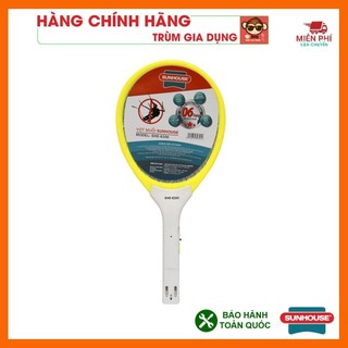 Vợt muỗi Sunhouse SHE-E200 chính hãng, vợt muỗi Sunhouse tích hợp đèn báo sạc tiện dụng