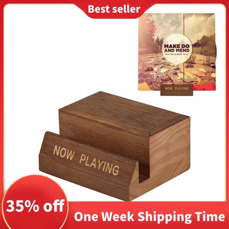 1 Chiếc Gỗ Vinyl Ghi Giá Đỡ Để Bàn Hiện Chơi Album Bao Đựng Đơn CD Đứng LP Màn Hình Kệ Trưng Bày Giá Đỡ