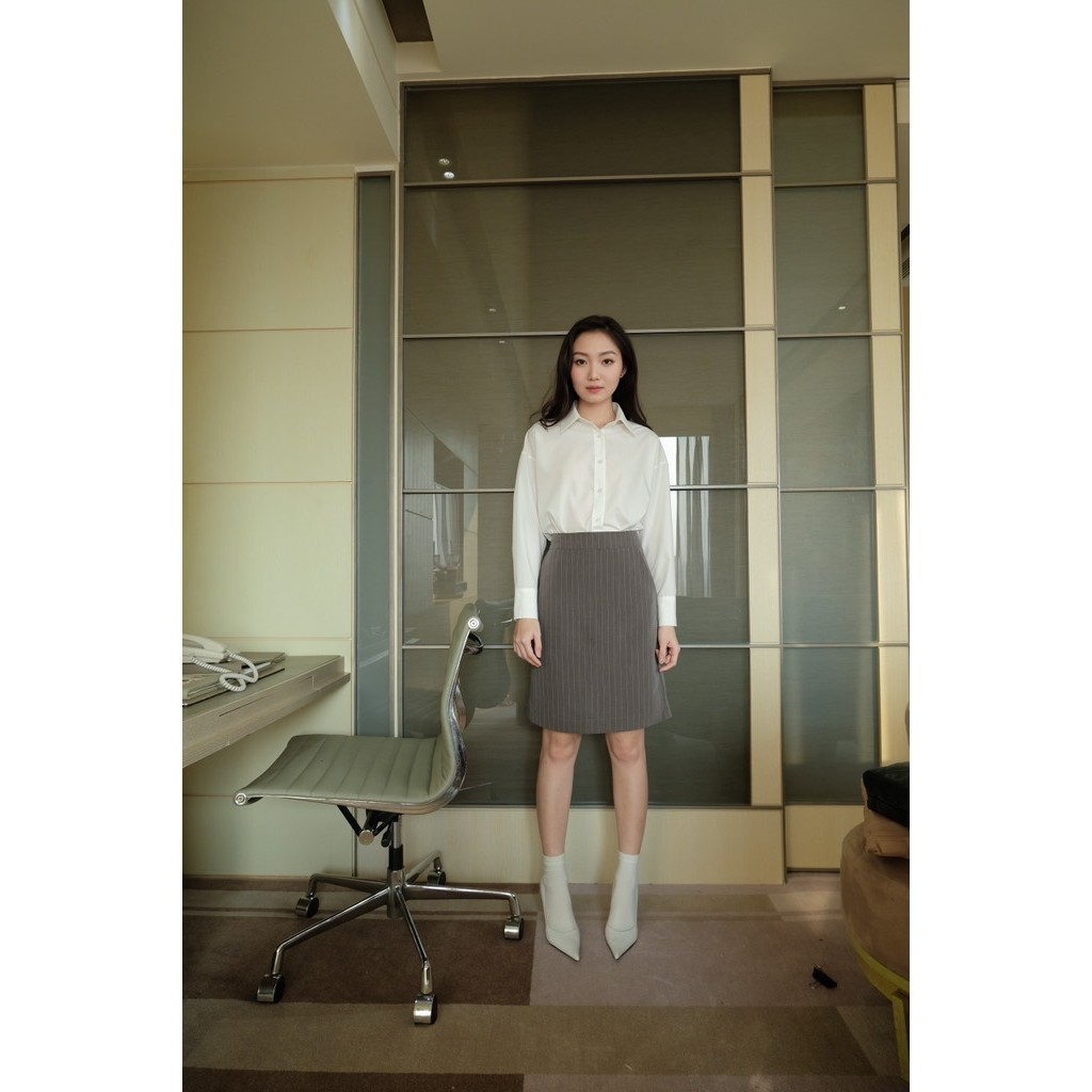 RUBIES Malab Shirt - Áo Sơ Mi Nữ Vải Kate Tay Dài Cổ Đức | BigBuy360 - bigbuy360.vn