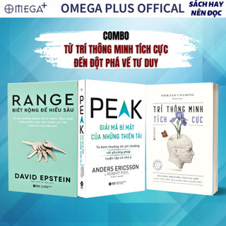 Lẻ/combo sách: range - biết rộng hiểu sâu + trí thông minh tích cực + peak - giải mã bí mật của những thiên tài