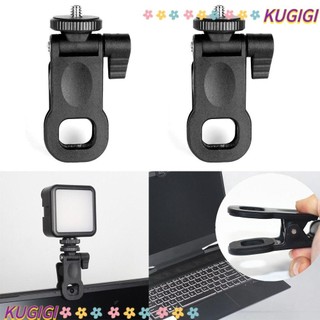 Kugigi 1 / 2 chiếc mini fill light clip, 1 / 4 vít mount điện thoại di động máy tính lấp đầy ánh sáng camera cố định giá đỡ đèn flash, đèn led di động bằng nhựa selfie fill light kẹp phụ kiện chụp ảnh