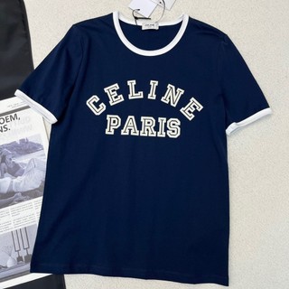 CE Spring and Summer New Retro Style Contrast Color Flocking Three-Dimensional Letter Color Matching Design Simple All-Matching Short-Sleeved Top