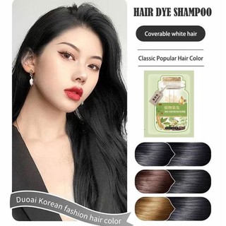 Túi 30ML Kem Nhuộm Tóc Thực Vật Bong Bóng Cho Màu Xám Bảo Vệ Tóc Màu Trái Cây Nhuộm Tóc J9S8