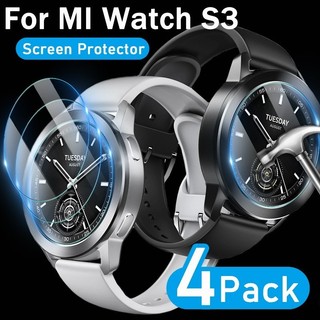 4-1 chiếc kính cường lực cho xiaomi watch s3 bảo vệ màn hình chống trầy xước phụ kiện đồng hồ thông minh cho mi watch s3 phim bảo vệ