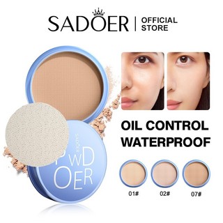 SADOER Phấn Kiểm Soát Dầu Trang Điểm Mặt Chống Thấm Nước Và Chống Mồ Hôi Chống Chống Mồ Hôi Bền Matte