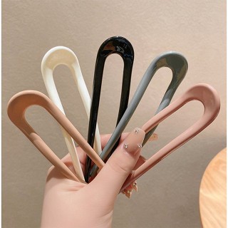 (SET 3) Trâm cài tóc chữ U phong cách cổ điển ,búi tóc cổ điển màu bóng trơn đơn giản,sang trọng thanh lịch giá rẻ