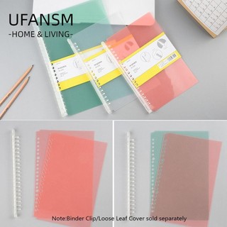 UFANSM Tay Ghi Chú Cỡ A5/B5 Bằng Nhựa 20/26 Lỗ Trong Suốt Tiện Dụng