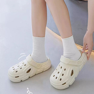 Clemine  Dép Nữ Thời Trang Mới Thời Trang Hàn Quốc Giày EVA Hang Động Mặc Đế Chống Trơn Trượt Hoạt Hình Baotou Dép Đi Biển Bên Ngoài