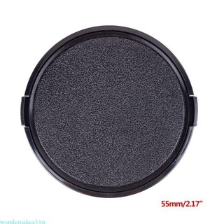Wonderpakea3 55MM Sides Pinch Snap-On Nắp ống kính phía trước Tương thích cho Pentax Tất cả các ống kính DSLR