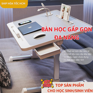 Bàn Học Gấp Gọn Grand Haven Điều Chỉnh Kích Thước Dễ Dàng Nhiều Ngăn Tiết Kiệm Không Gian Chân Bàn Chống Trượt