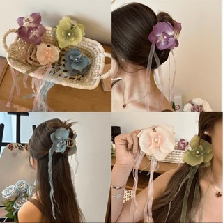 Kẹp ruy băng Phalaenopsis Kẹp tóc đuôi ngựa cao ngọt ngào và nhẹ nhàng