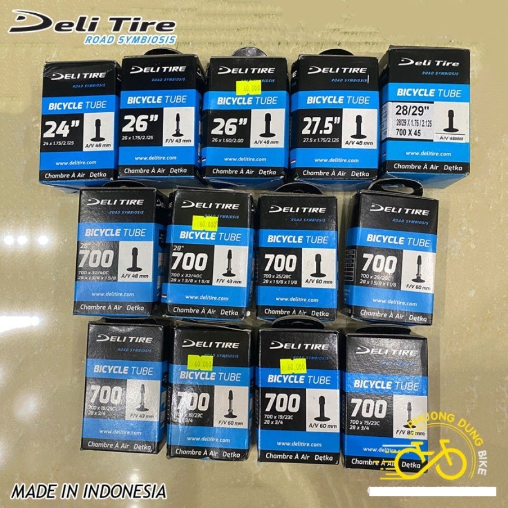 Ruột (Săm) xe đạp Deli Tire dành cho vành 24IN 26IN 27.5IN 29IN 700C