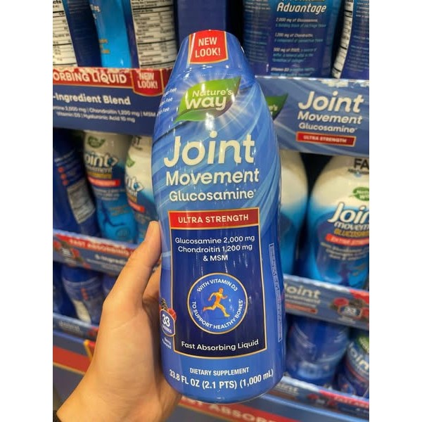 NƯỚC UỐNG Glucosamine Nature's Way Joint Movement Glucosamine 1000ml của Mỹ