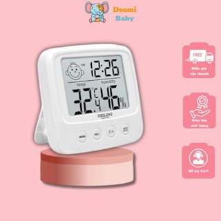 Nhiệt Kế Đo Nhiệt Độ Phòng, Độ Ẩm Cho Bé 3 Trong 1 An Toàn Tiện Lợi Doomi Baby - HT734