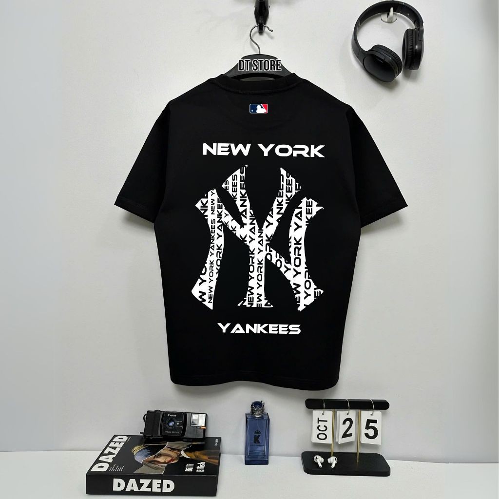【HOT】 Áo thun MLB BÓNG CHÀY DT17 vải cotton cao cấp thời trang form rộng unisex - DT STORE