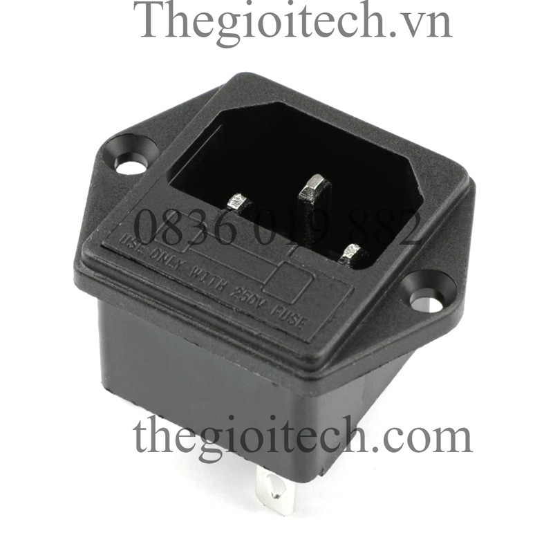 Set 5 Phích Cắm Kết Nối 3 Chấu 10A 250V AC AC-03 10A 250V AC-04 - 5 cái AC-03