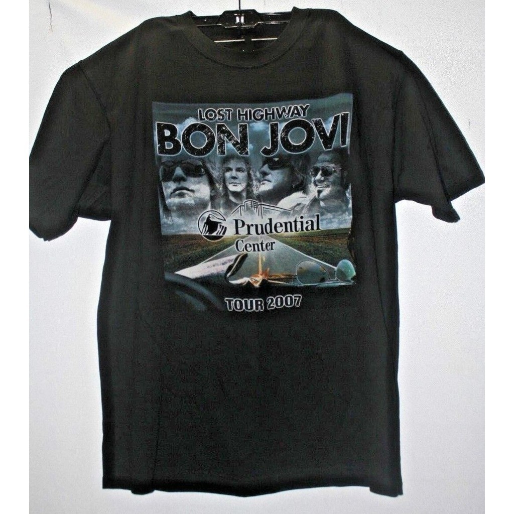 Bon Jovi 2007 Prudential Center Lost Highway Concert Tour Tay Ngắn Plus Size Áo Tee Áo Thun Nam Thể Thao Quà Tặng Sinh Nhật