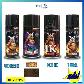 Bộ 4 sơn samurai màu 3d k4/t808 gồm k4/t808 - uch210 - 109a - k1k - giấy nhám p800