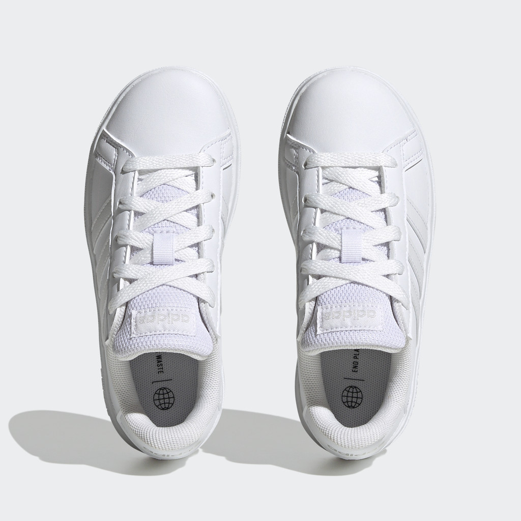 Adidas Quần vợt Giày Tennis Lace-Up Grand Court Lifestyle Trẻ em trắng FZ6158