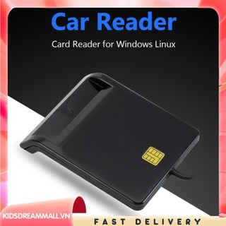 [Kidsdreammall.vn] Đầu đọc thẻ thông minh USB DNIE ATM CAC IC ID Đầu đọc thẻ SIM cho Windows Linux