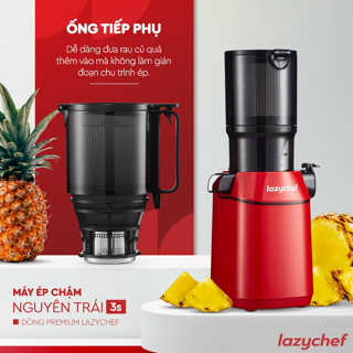 Máy Ép Chậm Nguyên Quả 3S Lazychef 200W LC-04ME Dòng Premium - Máy Ép Trái Cây, Làm Kem, Tháo Lắp 3 Giây