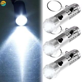 1 Đèn pin LED Mini đa chức năng chạy bằng pin Đèn pin di động Móc khóa Đèn cắm trại ngoài trời Đèn lồng khẩn cấp