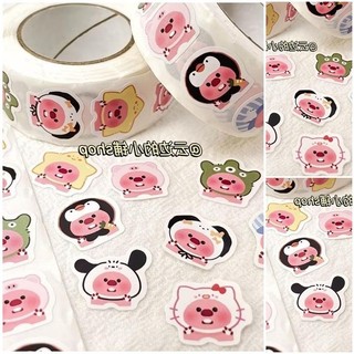 500 Cái / bộ Mini Hoạt Hình Dán Loopy Búp Bê Dán Đáng Yêu Beaver Bộ Tay Tài Khoản Băng Miếng Dán DIY Thẻ Ảnh Miếng Dán
